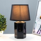 Настольная лампа "Вирсавия" Е14 40Вт чёрный 18х18х29 см RISALUX - Фото 2