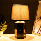 Настольная лампа "Вирсавия" Е14 40Вт чёрный 18х18х29 см RISALUX - Фото 3