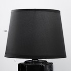 Настольная лампа "Вирсавия" Е14 40Вт чёрный 18х18х29 см RISALUX - Фото 4