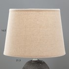 Настольная лампа «Иоланта» Е14 40 Вт серый 22×22×36 см RISALUX - фото 22025930