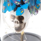 Ночник колба "бабочки и череп" LED от батареек 3хААА 11х11х22,5 см RISALUX - Фото 5