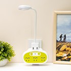 Бра с розетками «Модерни», LED, 5 Вт, бело-зелёное, 15.5×3.4×42 см - Фото 2