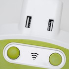 Бра с розетками "Модерни" LED 5Вт бело-зелёный 15,5х3,4х42 см - фото 22026022