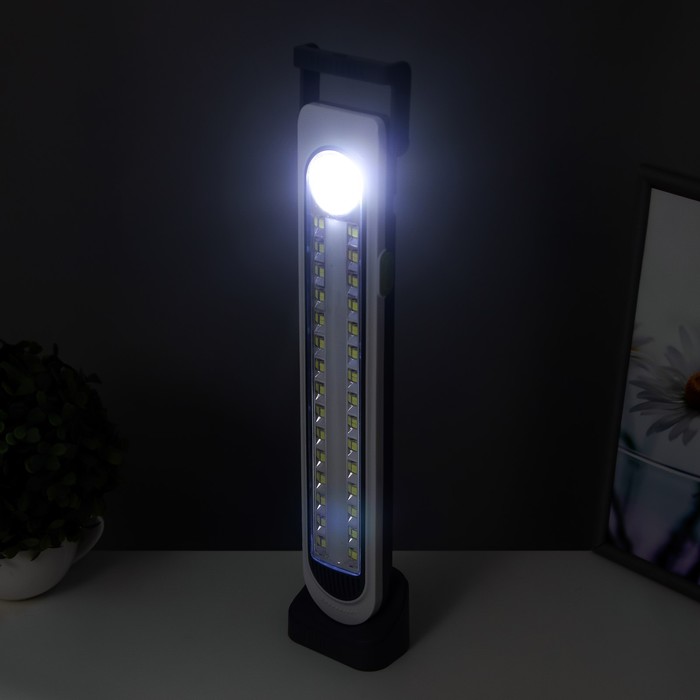 Светильник от солнечной батареи "Алмантер" LED USB АКБ 9x6x41 см RISALUX - фото 1909093855