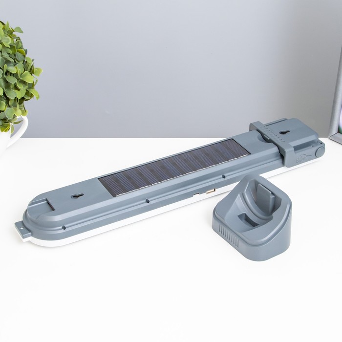 Светильник от солнечной батареи "Алмантер" LED USB АКБ 9x6x41 см RISALUX - фото 1909093858