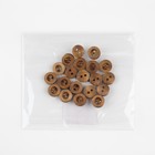 Пуговицы деревянные, 2 прокола, d = 12 мм, 20 шт, цвет светлый бук - фото 26750088