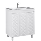 Тумба Домино 3D с раковиной Andrea 75, без ящика - Фото 1