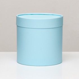 Подарочная коробка "Аквамарин" голубой,завальцов. без окна, 16х16 см