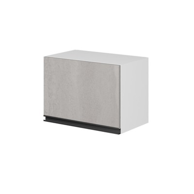 Шкаф навесной «Сюита», с подъёмной дверкой, 500×300×360 мм, цвет белый/бетон светлый/антрацит
