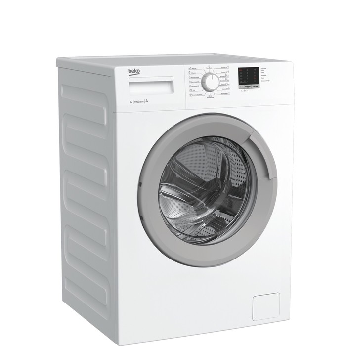 Стиральная машина Beko ELE67511ZSW, класс A,  1000 об/мин, до 6 кг, белая - фото 51438100