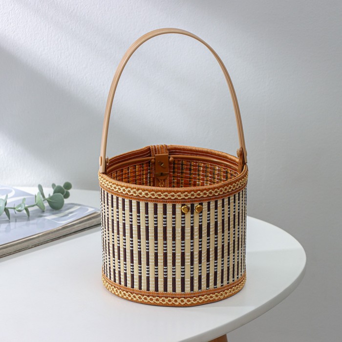 Корзина для хранения Доляна Nature, 15×15×12, бамбук - Фото 1