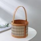 Корзина для хранения Доляна Nature, 15×15×12, бамбук - Фото 2