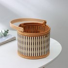 Корзина для хранения Доляна Nature, 15×15×12, бамбук - Фото 3