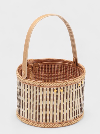 Корзина для хранения Доляна Nature, 18×18×12, бамбук