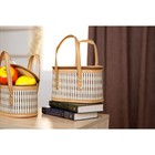 Корзина для хранения Доляна Nature, 24×14.5×14.5 см, бамбук - Фото 8