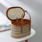Корзина для хранения Доляна Nature, 24×14.5×14.5 см, бамбук - Фото 3