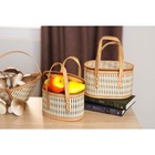 Корзина для хранения Доляна Nature, 20×13×13, бамбук - Фото 8