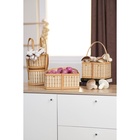 Корзина для хранения Доляна Nature, 19×14×12, бамбук - Фото 8