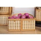 Корзина для хранения Доляна Nature, 24×13×11 см, бамбук - Фото 7