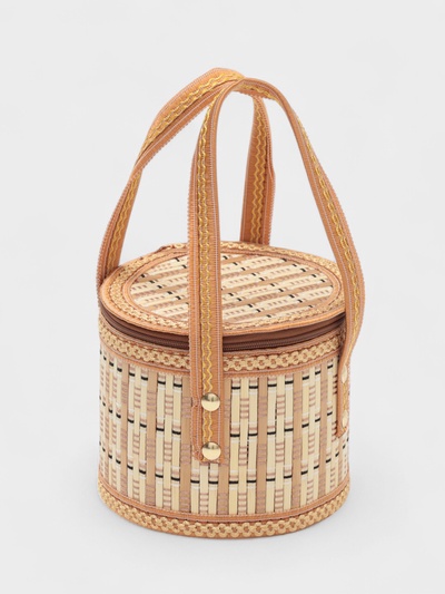 Корзина для хранения Доляна Nature, 14×14×13, бамбук