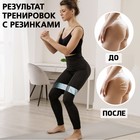 Фитнес-резинка ONLYTOP Blue LIGHT, нагрузка 8-14 кг - Фото 4