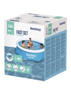 Бассейн надувной Bestway Fast Set 57448/57494, 244×61 см, круглый - Фото 8