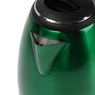 Чайник электрический МАТРЁНА MA-002, металл, 1.8 л, 1500 Вт, зелёно-чёрный - Фото 4