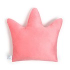 Подушка Этель "Корона" розовая 48х38см, велюр, 100% п/э - Фото 3