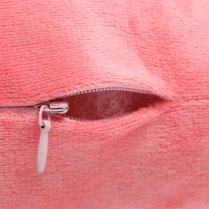 Подушка Этель "Корона" розовая 48х38см, велюр, 100% п/э - фото 1909094706