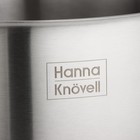Кастрюля Hanna Knövell HoReCa, 40 л, толщина 0.8 мм, 201 сталь, дно 3.2 мм, с теплораспределительным слоем, индукция, нержавеющая сталь - Фото 5