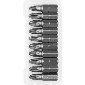 

Биты ЗУБР 26003-2-25-10, кованые, CrMo, хвостовик C 1/4″, PZ2 х 25 мм, 10 шт.