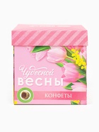 Подарочный набор «8 марта», чай зелёный со вкусом жасмина 50 г, печенье брауни 120 г, конфеты с шоколадной начинкой 110 г - Фото 12