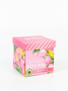 Подарочный набор «8 марта», чай зелёный со вкусом жасмина 50 г, печенье брауни 120 г, конфеты с шоколадной начинкой 110 г - Фото 13