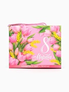 Подарочный набор «8 марта», чай зелёный со вкусом жасмина 50 г, печенье брауни 120 г, конфеты с шоколадной начинкой 110 г - Фото 17