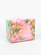 Подарочный набор «8 марта», чай зелёный со вкусом жасмина 50 г, печенье брауни 120 г, конфеты с шоколадной начинкой 110 г - Фото 16