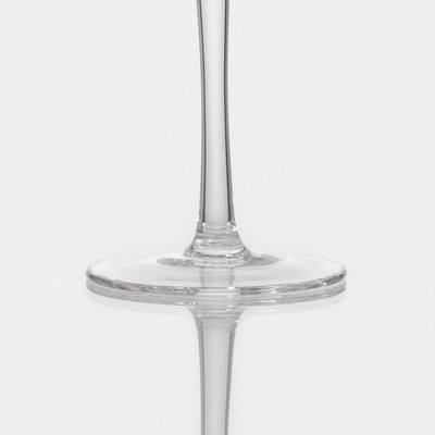 Бокал для вина Magistro «Жемчуг», 300 мл, 8.5×22 см, стекло, с золотой отводкой, прозрачный