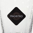 Бокал из стекла для вина Magistro «Жемчуг», 300 мл, 8,5×22 см, форма треугольник, с золотой отводкой - Фото 8