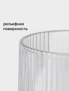 Стакан Magistro «Грани», 400 мл, 8×13 см, стекло, прозрачный - Фото 3