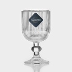 Бокал для вина Magistro «Грани», 250 мл, 8×14.5 см, стекло, прозрачный - Фото 6