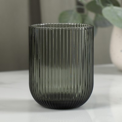 Стакан Magistro «Грани», 260 мл, 7.5×9.5 см, стекло, графит