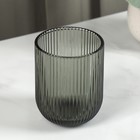 Стакан Magistro «Грани», 260 мл, 7.5×9.5 см, стекло, графит - Фото 2