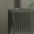 Стакан стеклянный Magistro «Грани», 260 мл, 7,5×9,5 см, цвет графит - Фото 3
