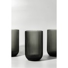 Стакан Magistro «Грани», 400 мл, 8×13 см, стекло, графитовый - Фото 9