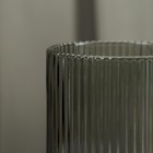 Стакан стеклянный Magistro «Грани», 400 мл, 8×13 см, цвет графит - Фото 3