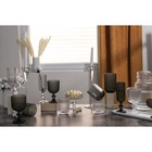 Бокал для вина Magistro «Грани», 250 мл, 8×14.5 см, стекло, графитовый - Фото 8