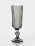 Бокал для шампанского Magistro «Грани», 150 мл, 5.5×18.5 см, стекло, графит - Фото 1