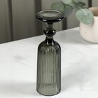 Бокал для шампанского Magistro «Грани», 150 мл, 5.5×18.5 см, стекло, графит - Фото 5