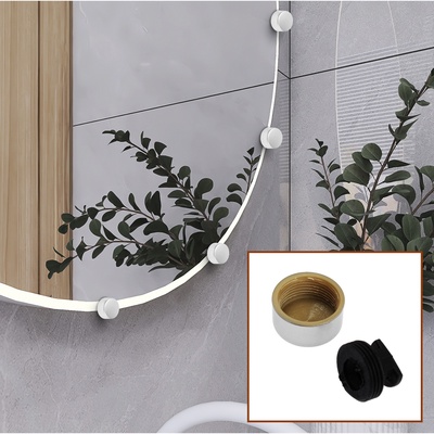 Зеркалодержатель (арт.1189), d=25 мм, без сверления, цвет хром, 4 шт.