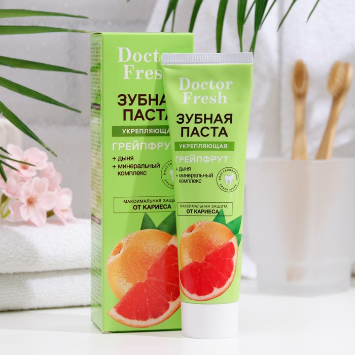 Зубная паста Укрепляющая Грейпфрут серии "Doctor Fresh", 75 мл - Фото 1