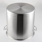 УЦЕНКА Кастрюля из нержавеющей стали HoReCa, 50 л, толщина 0.8 мм, 201 сталь, металлическая крышка - Фото 3